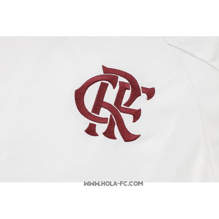 Chandal del Flamengo 2024-2025 Manga Corta Blanco - Pantalon Corto